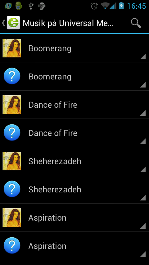 Screenshot from my Android 4.0 DLNA Client